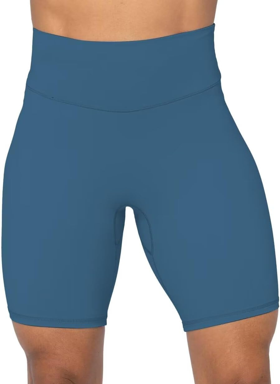 High Waist Biker Shorts for Women No Front Seam Soft Yoga Workout Gym Bike Shorts Tummy Control Squat Proof