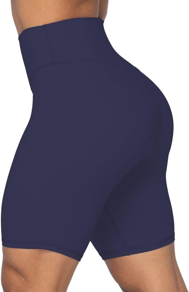 High Waist Biker Shorts for Women No Front Seam Soft Yoga Workout Gym Bike Shorts Tummy Control Squat Proof