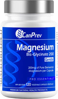 Magnesium Bis-Glycinate Gentle 200Mg, 120 V-Caps 120-Day Supply - Pure Elemental Magnesium Supplement, Supports Bone and Muscle Function, Gentle on Stomach, Perfect for Daily Magnesium Needs