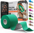 Kinesiology Tape-Incredible Support for Athletic Sports and Recovery+Free Taping Guide - Uncut 2 Inch 16.4 Feet Roll (Forest Green + Free Taping Guide, Pack of 1)