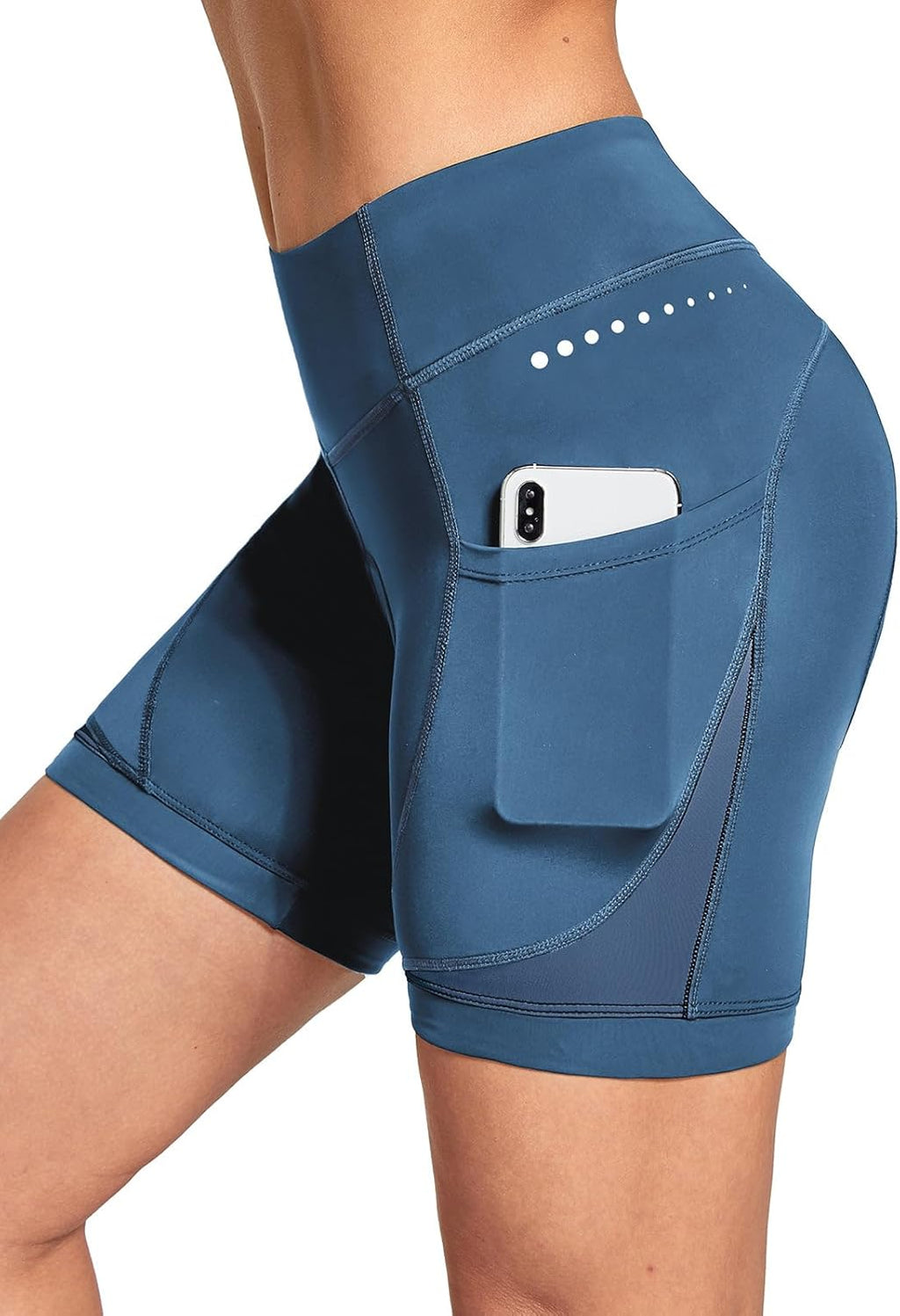 5" Bike Shorts Women 4D Padded Pockets Cycling Shorts Mountain Biking Bicycle Spin Gel UPF50+