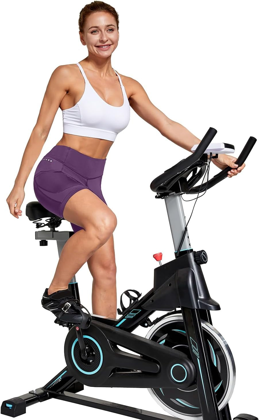 5" Bike Shorts Women 4D Padded Pockets Cycling Shorts Mountain Biking Bicycle Spin Gel UPF50+