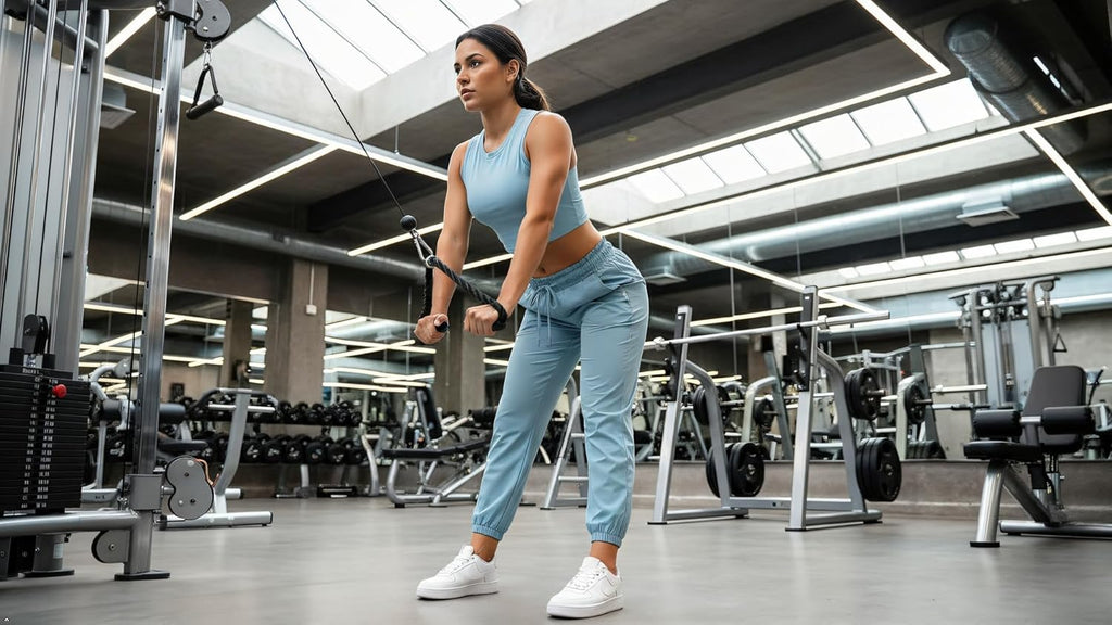 Joggers for Women with Pockets Elastic Waist Workout Sport Gym Pants Comfy Lounge Yoga Running Pants