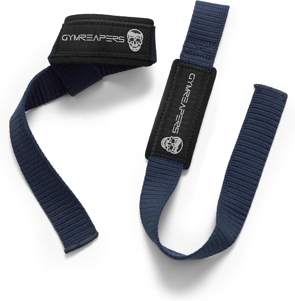 Lifting Wrist Straps for Weightlifting, Bodybuilding, Powerlifting, Strength Training, & Deadlifts - Padded Neoprene with 18 Inch Cotton