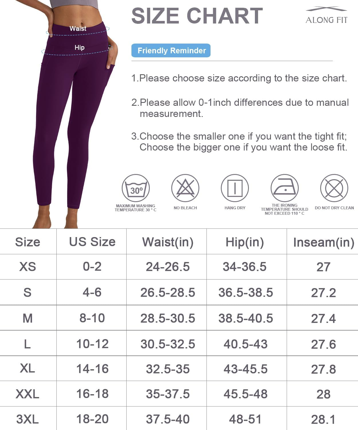 Leggings for Women with 3 Pockets Buttery Soft High Waisted Yoga Pants Non-See-Through Full-Length Tights