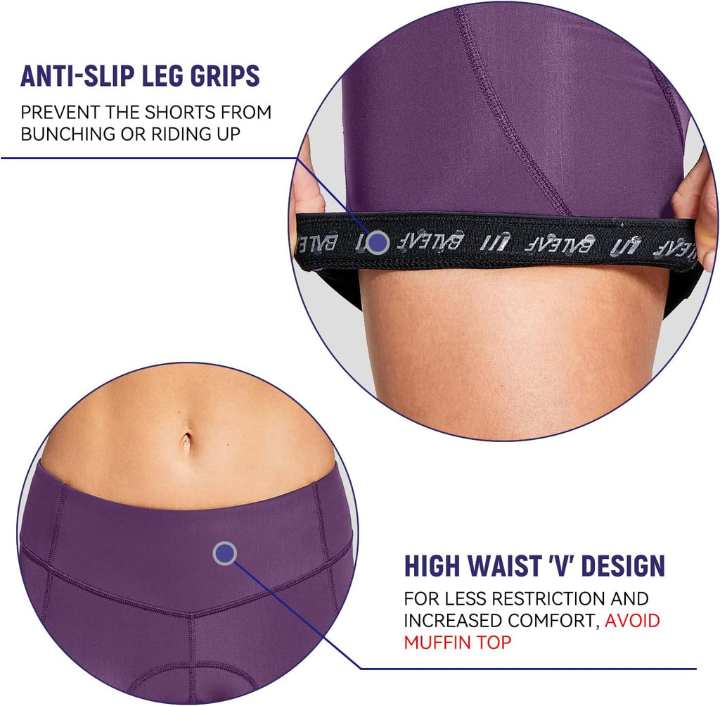 5" Bike Shorts Women 4D Padded Pockets Cycling Shorts Mountain Biking Bicycle Spin Gel UPF50+