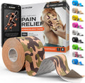 Kinesiology Tape-Incredible Support for Athletic Sports and Recovery+Free Taping Guide - Uncut 2 Inch 16.4 Feet Roll (Forest Camo + Free Taping Guide, Pack of 1)