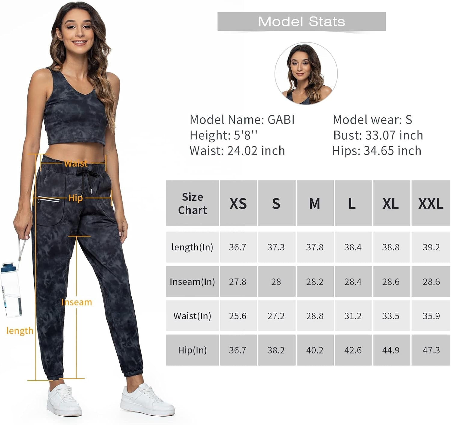 Joggers for Women with Pockets Elastic Waist Workout Sport Gym Pants Comfy Lounge Yoga Running Pants