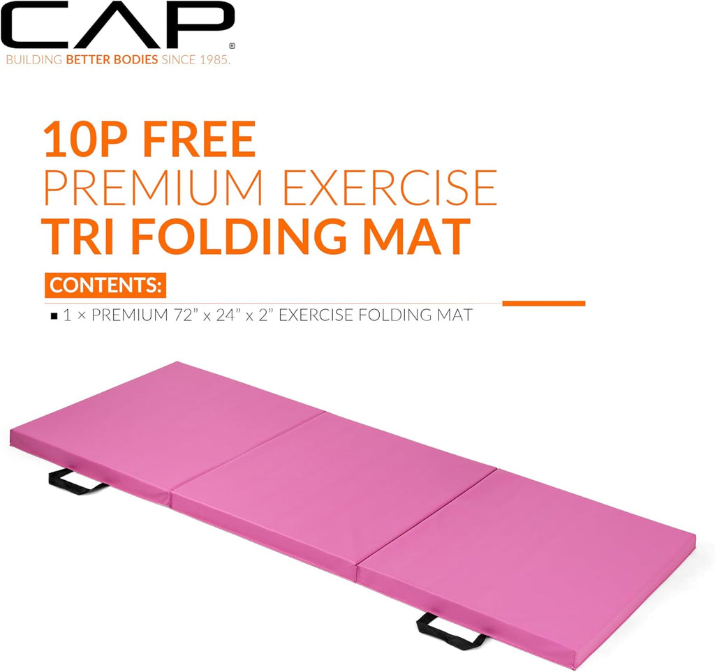 Folding Anti-Tear Exercise & Gymnastics Balance Mat – Multi-Purpose Fitness, Aerobics, & Training | Multiple Options