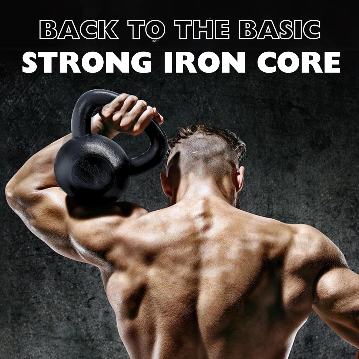 5-50 Lbs Cast Iron Kettlebell for Dumbbell Weights Exercises, Gym, Full Body Home Workout Equipment, Push Up, Grip and Strength Training