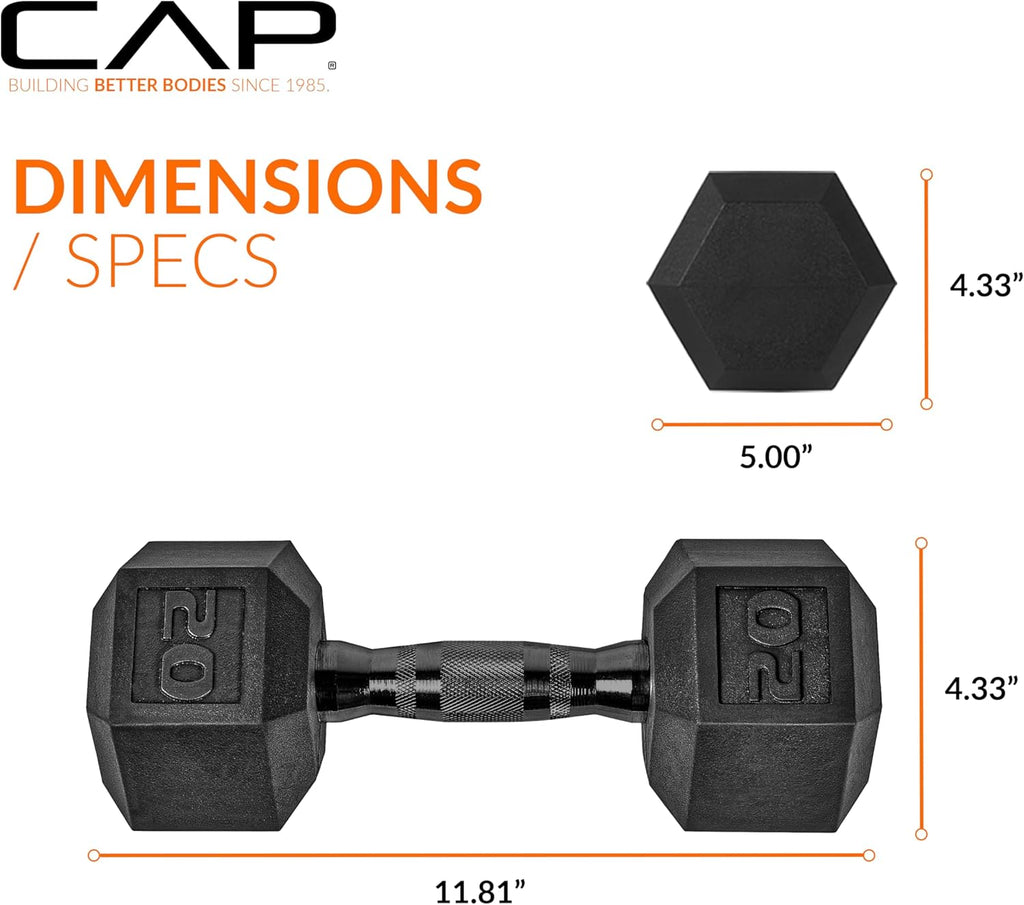 Coated Hex Dumbbell Weight - Pairs | Multiple Options