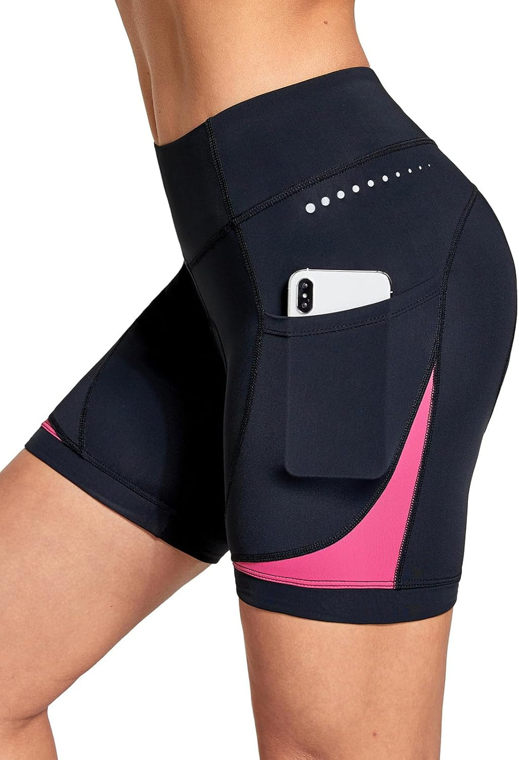 5" Bike Shorts Women 4D Padded Pockets Cycling Shorts Mountain Biking Bicycle Spin Gel UPF50+