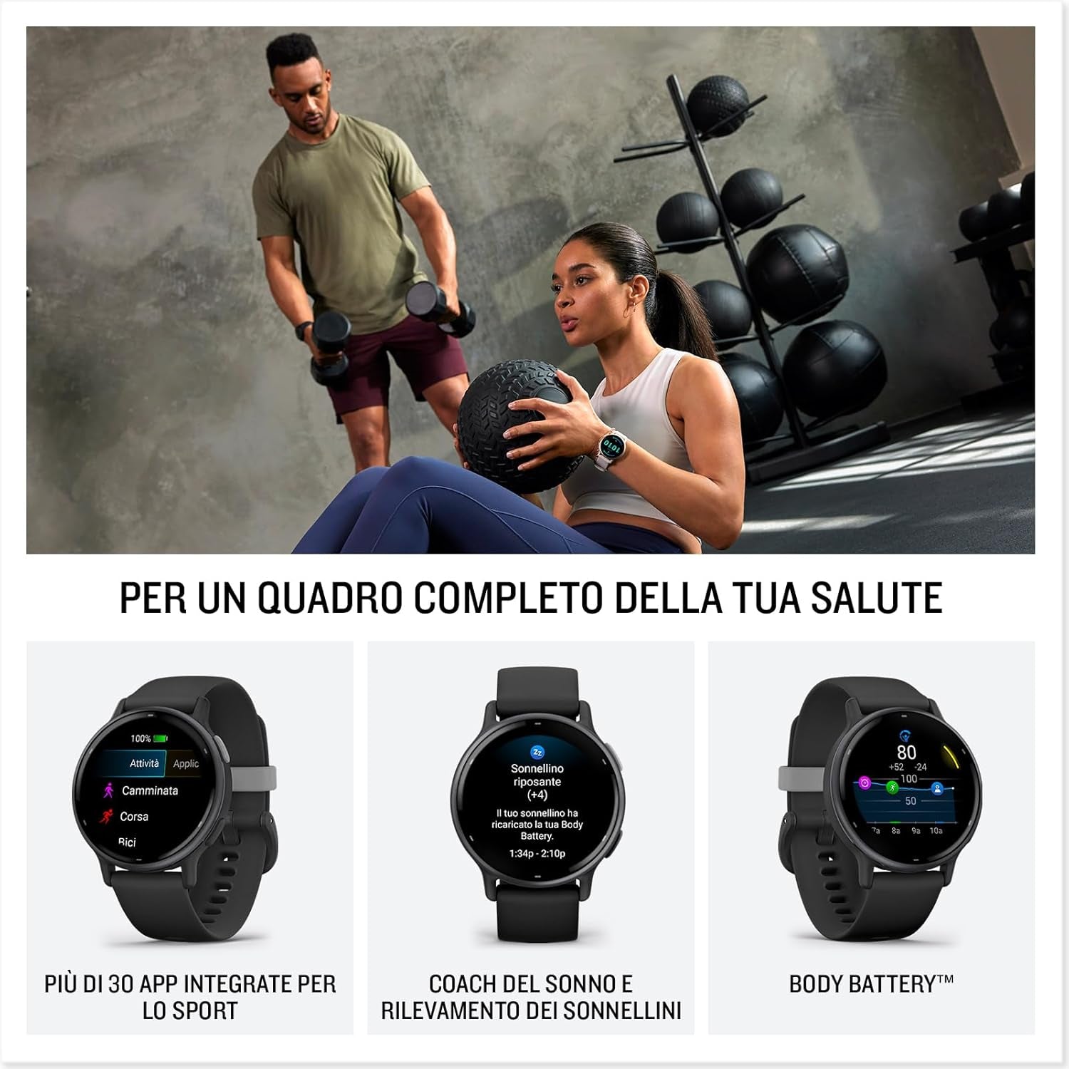 Vívoactive 5, Health and Fitness GPS Smartwatch, AMOLED Display, up to 11 Days of Battery, Navy
