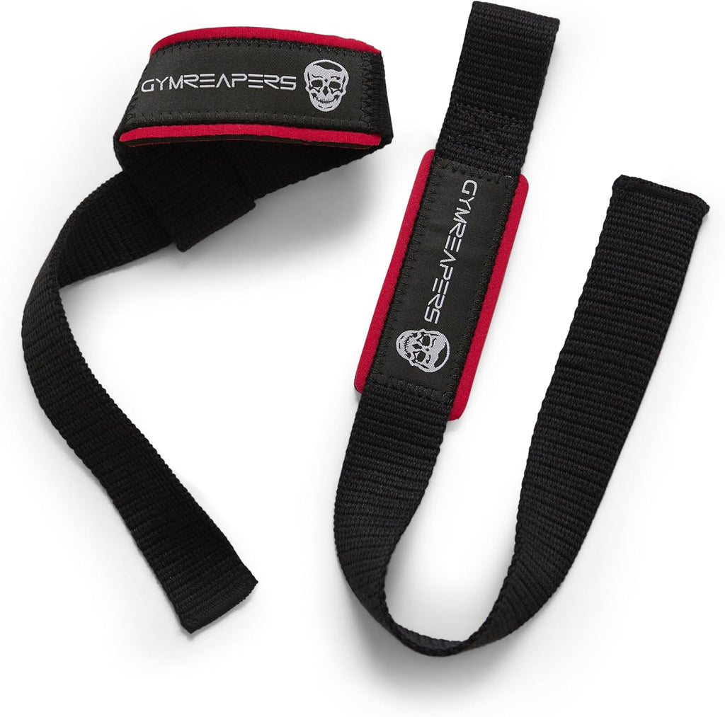 Lifting Wrist Straps for Weightlifting, Bodybuilding, Powerlifting, Strength Training, & Deadlifts - Padded Neoprene with 18 Inch Cotton