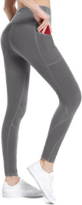High Waisted Tummy Control Leggings for Women Yoga Pants with Pockets Workout Squat Proof Tights