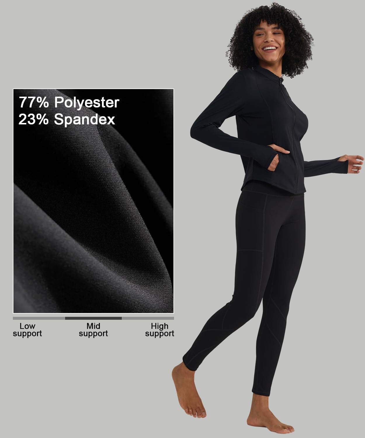 High Waisted Tummy Control Leggings for Women Yoga Pants with Pockets Workout Squat Proof Tights