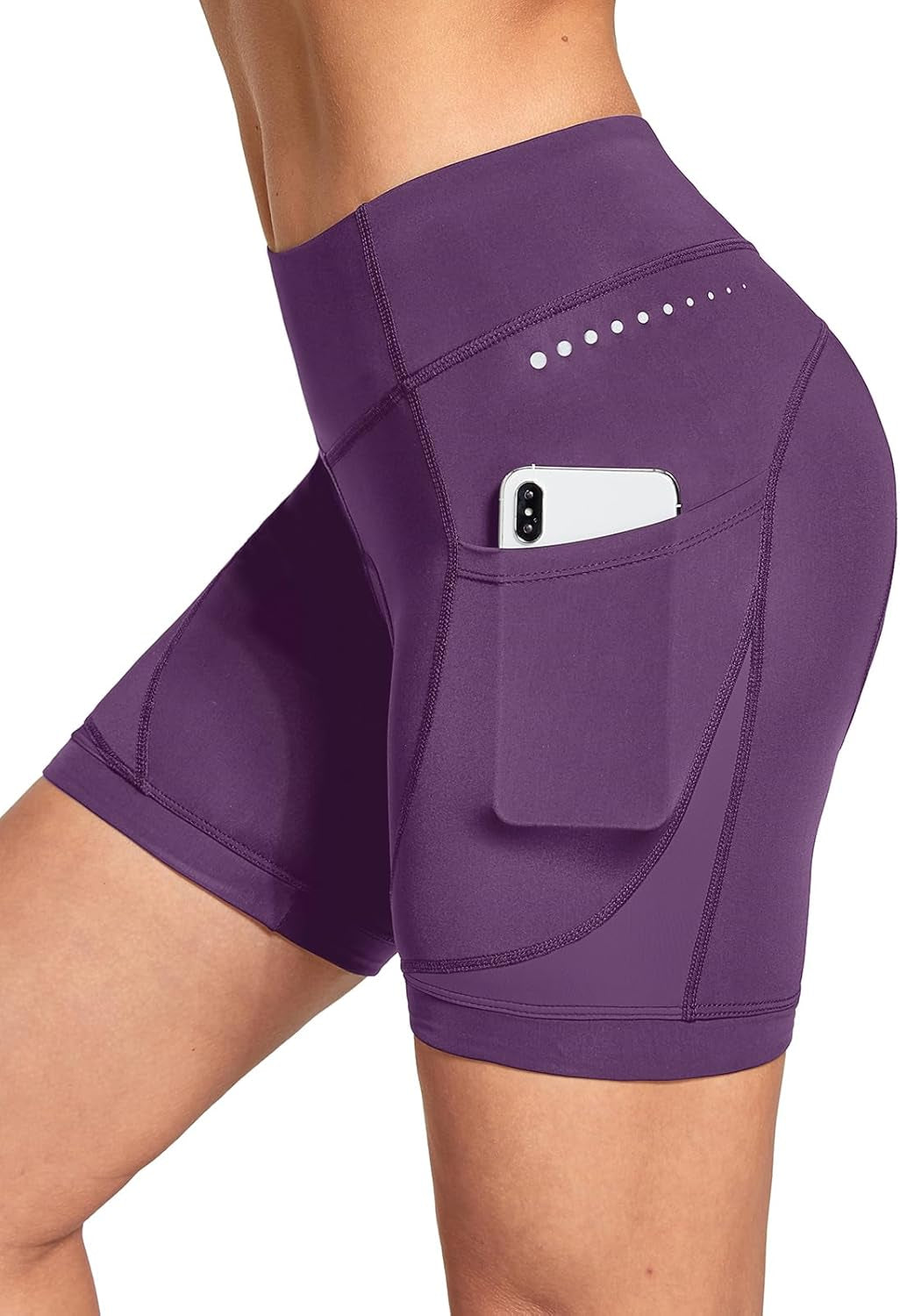 5" Bike Shorts Women 4D Padded Pockets Cycling Shorts Mountain Biking Bicycle Spin Gel UPF50+