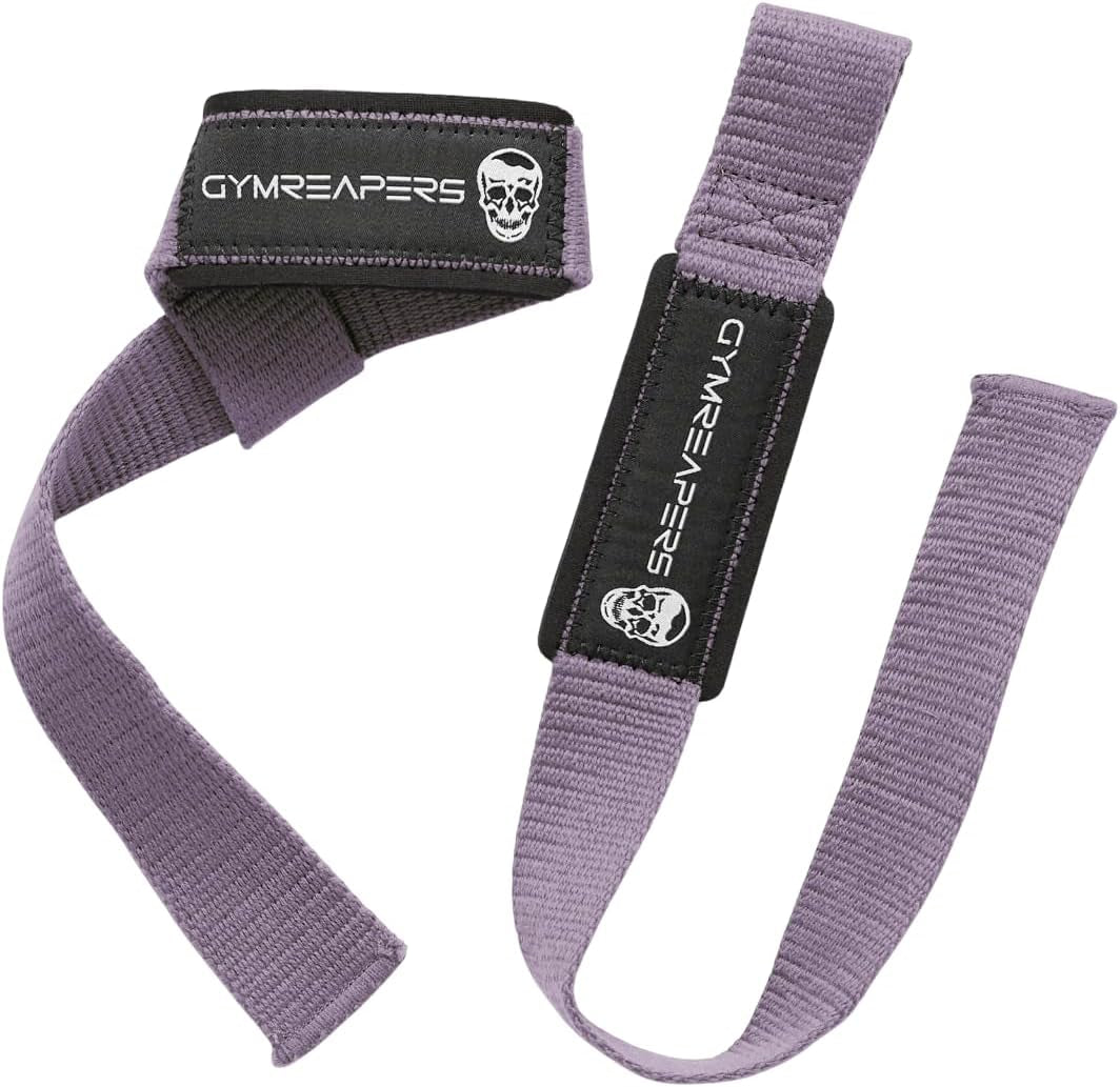 Lifting Wrist Straps for Weightlifting, Bodybuilding, Powerlifting, Strength Training, & Deadlifts - Padded Neoprene with 18 Inch Cotton
