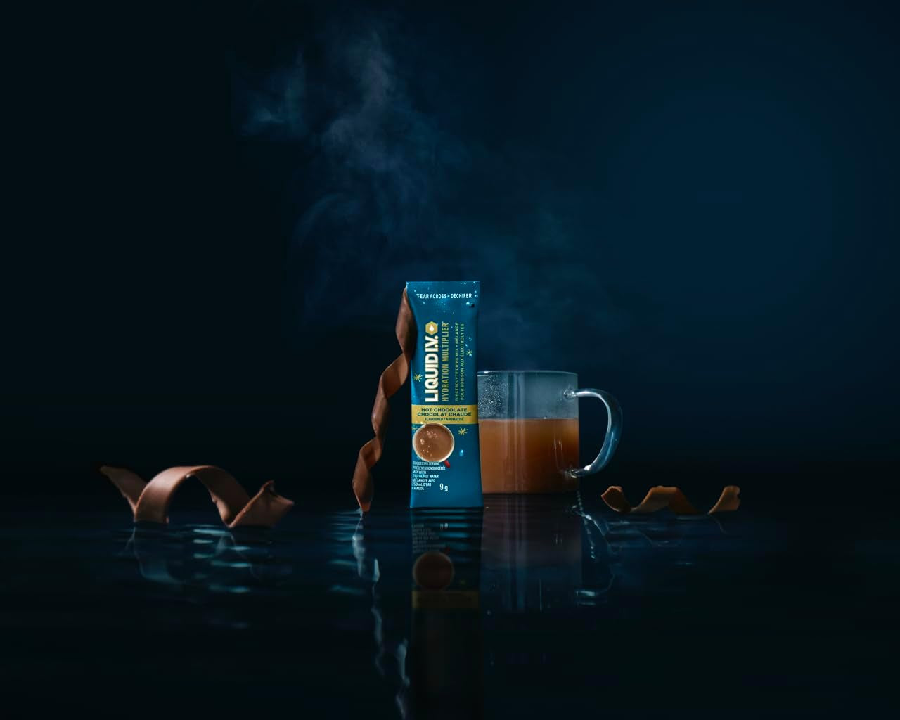 Hydration Multiplier Electrolyte Drink Mix, Hot Chocolate Limited Edition Electrolyte Powder Drink Mix, 18 Servings (1 Pack)